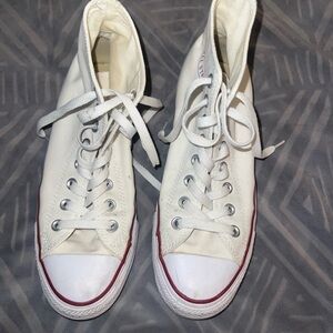 Converse White High-Top Athletic Shoes